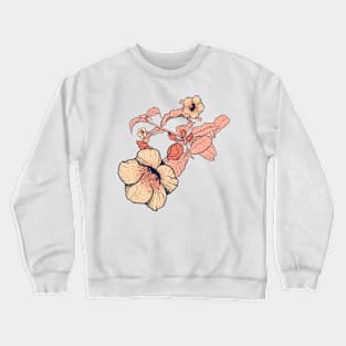 Outline flowering Crewneck Sweatshirt